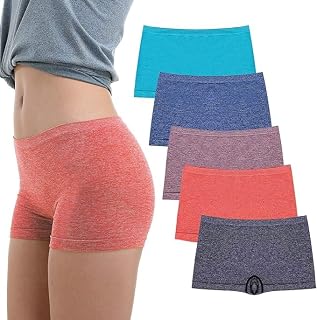Fashiol Women's Cotton Yoga Shorts for Summer Fitness Mid-Waist Seamless Design Hip-Up Support | Elastic, Breathable for G... Price In India