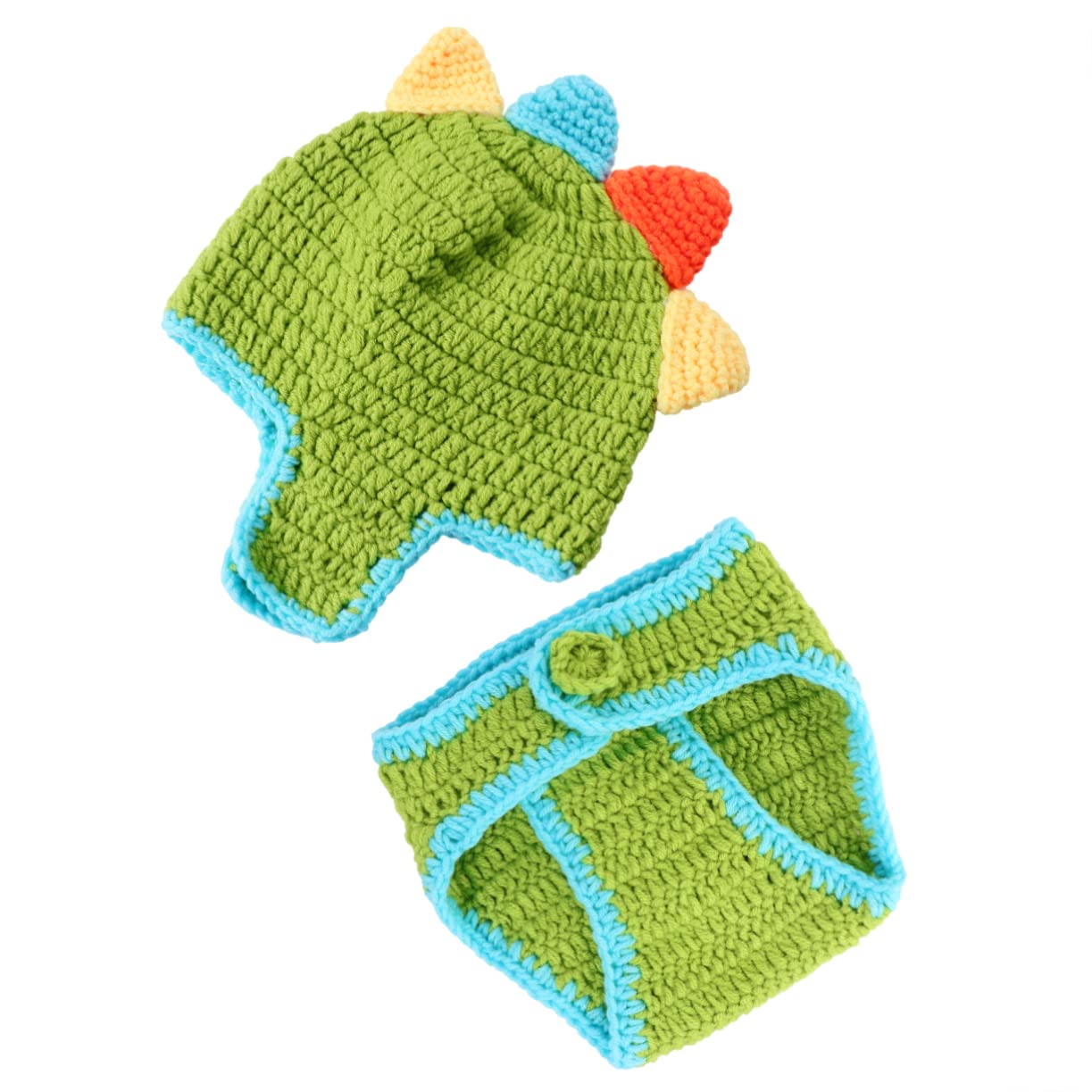 CALLARON 2 Juegos De Bebé Cien Días Accesorios De Fotografía De Punto Accesorios De Fotografía De Bebé Ropa De De Bebé Pantalones Cortos De Ropa En Forma De