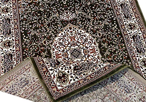 Image of Royal Look Design Soft 6 Feet x 9 Feet Green Colour Carpets for Home Living Room Bedroom Dining Room