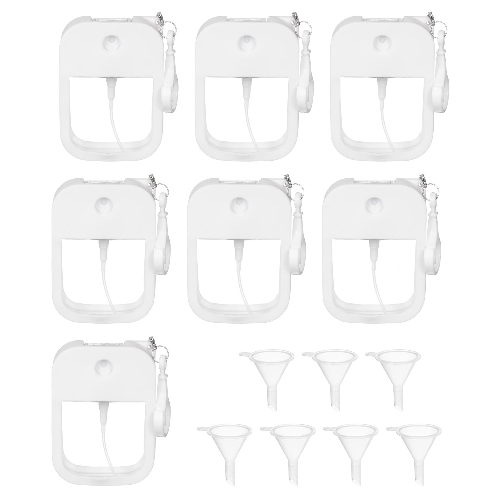 Flacon vaporisateur plat pour désinfectant et parfum lot de 7 flacons de voyage