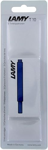 Miniatura 4 de Lamy Cartuchos de tinta para pluma estilográfica, tinta negra/azul, paquete de 10 (LT10BKBL)