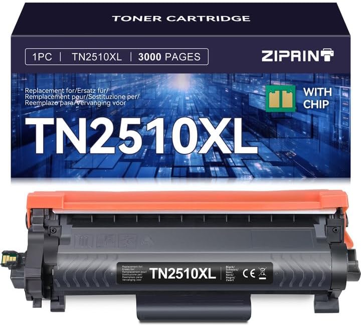 Lemero TN2510XL Toner – 2er Pack, Kompatibel Mit Brother Druckern Wie MFC-L2827DW
