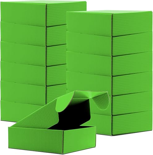 Cajas de cartón, cajas de envío, paquete de 15 cajas de cartón corrugado reciclables, cajas pequeñas para correo, almacenamiento y regalos