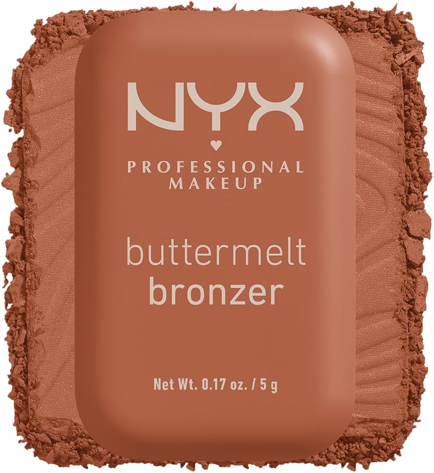 NYX Professional Makeup Buttermelt Bronzer, Contour Powder Bronzer, 12 HR Wear, Fade Resistant & Transfer Resistant, Infused with Shea Butter, Shade: 2.5 BUTTA BALLIN