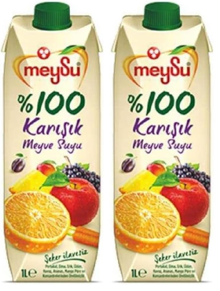 Meysu%100 Karışık Meyve Suyu 1 Litre 2li paket