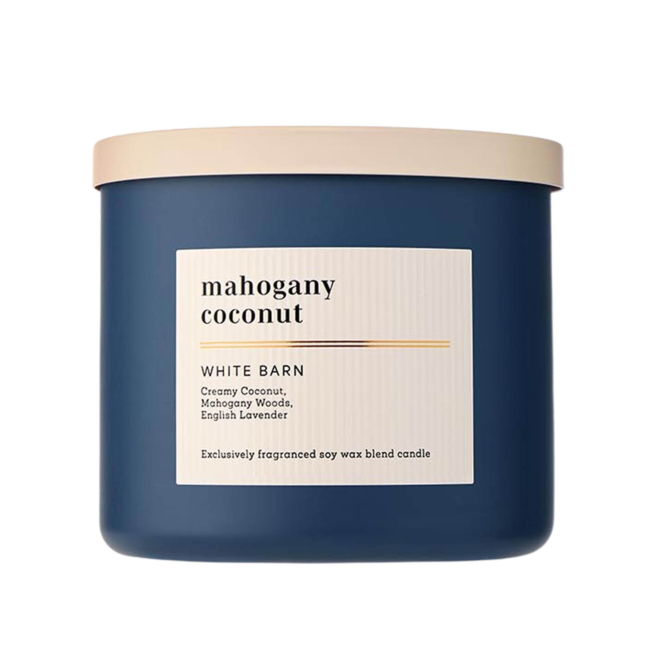 Bath &amp; Body Works 3-Wick Candle, Mahogany Coconut, Soy Wax Blend, 14.5 oz