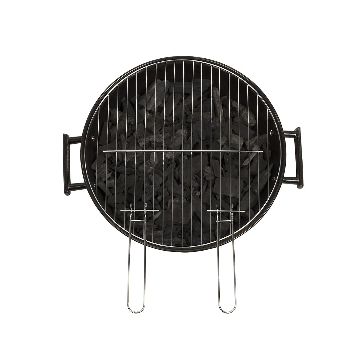 Barbecue a charbon - LIVOO - DOC172K - ø41 cm - Grille en acier chromé - Hauteur 69,5 cm - Poignées - 2 roues crantées