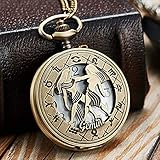 Klassische Taschenuhr: exquisite Muster auf Vorder- und Rückseite eingraviert, Retro-Design, sehr gut als Modeaccessoire geeignet