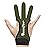 Seektop Archery Gloves Shooting Hunting Leather Three Finger Protector for Youth Adult Beginner (Green, M)
