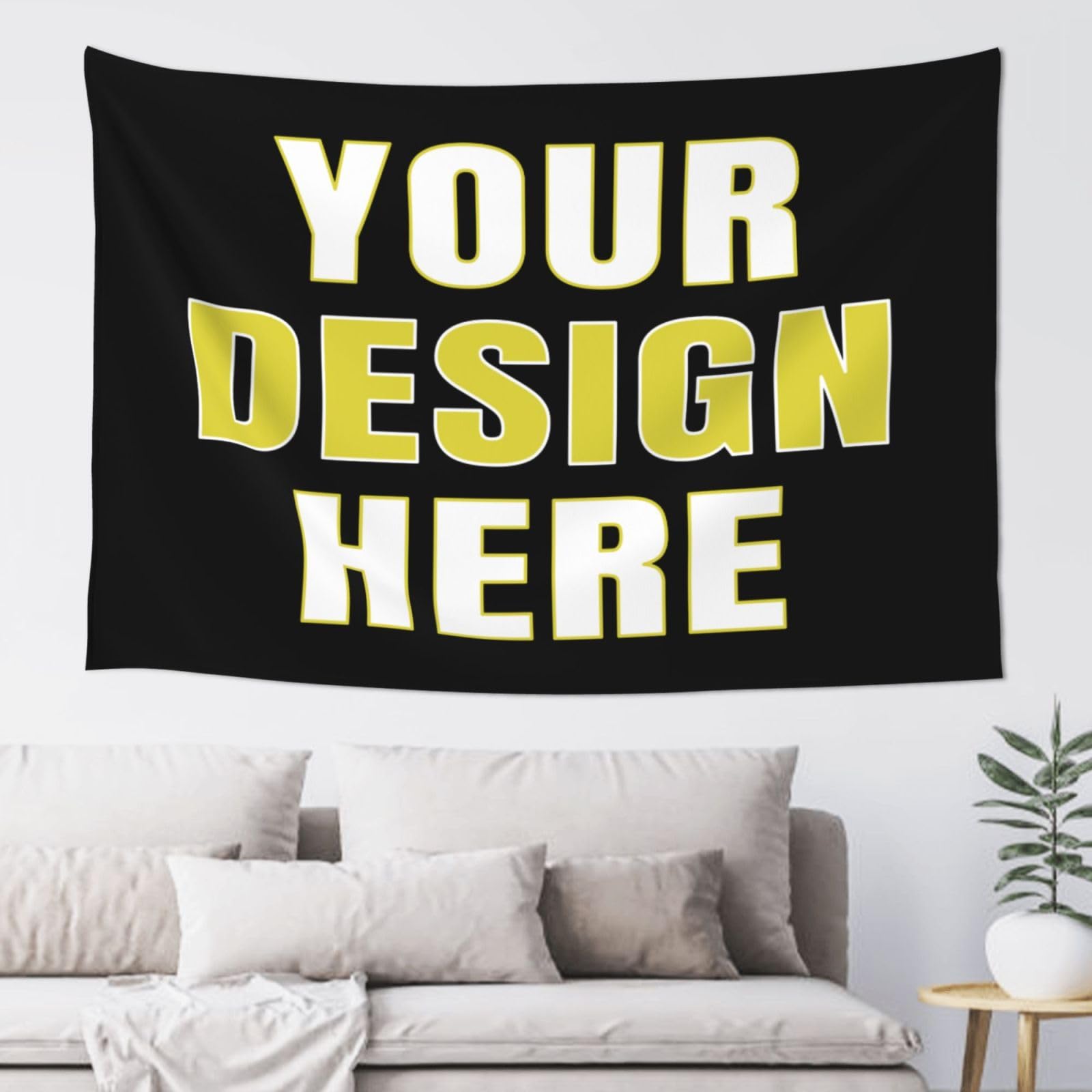 Xenorith Unframed Custom Poster Print Any Of Your Design Photo/Text/Logo，Custom Tapestry Personalised Backdrop ，Tapestry Wall Hanging Decor For Wedding Banner，Photo Backdrop，Family，Birthday Gifts 152 Cm X 102 Cm