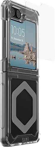 Miniatura 4 de URBAN ARMOR GEAR UAG Glass Shield Plus - Protector de pantalla compatible con Samsung Galaxy Z Flip 5 2023, vidrio templado reforzado 9H de alta