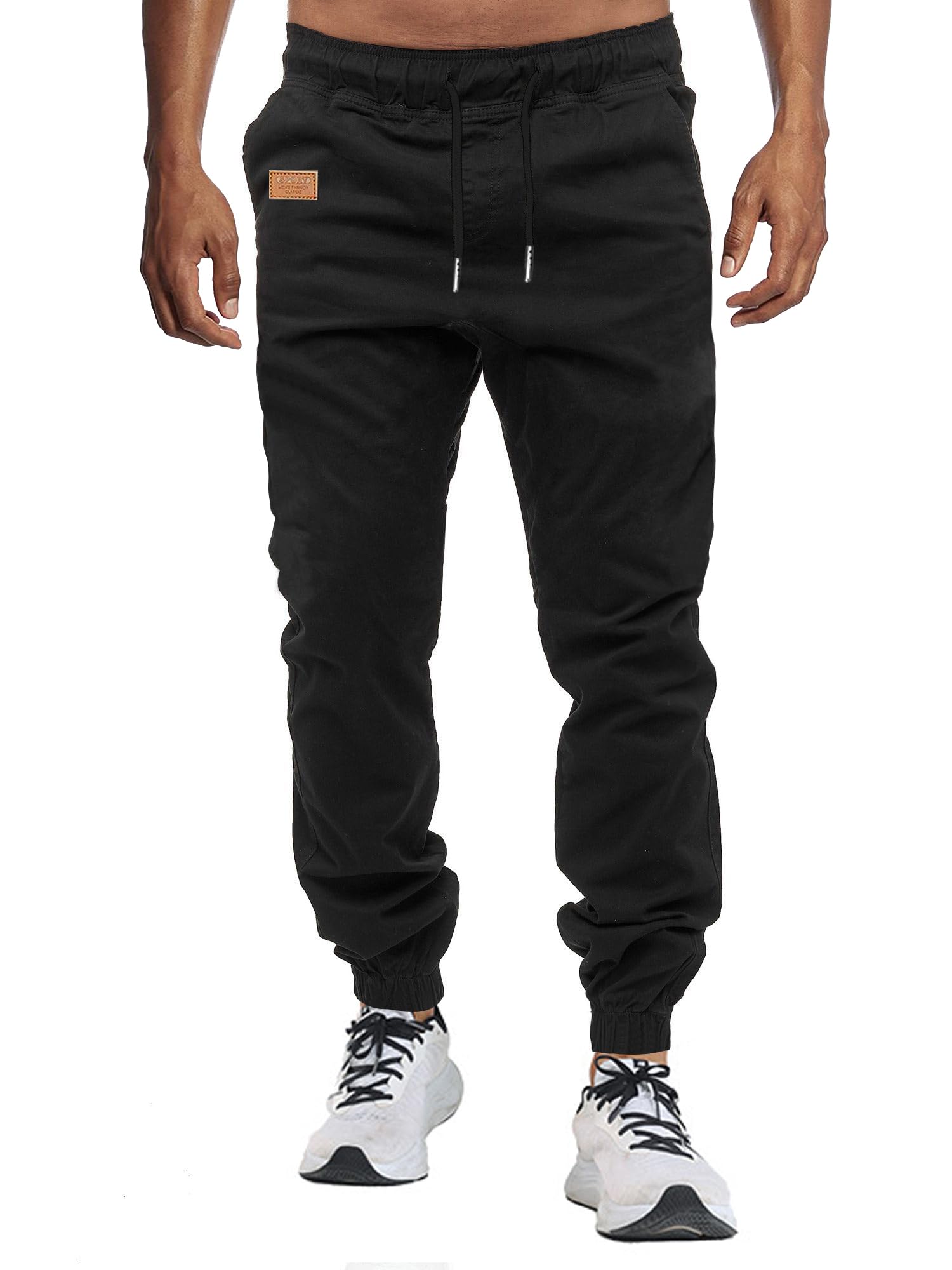 VMSUCIJ Pantaloni Jogging Uomo Pantaloni Casual Cotone Pantaloni Sportivi con Elastico in Vita con Tasche S-XXL