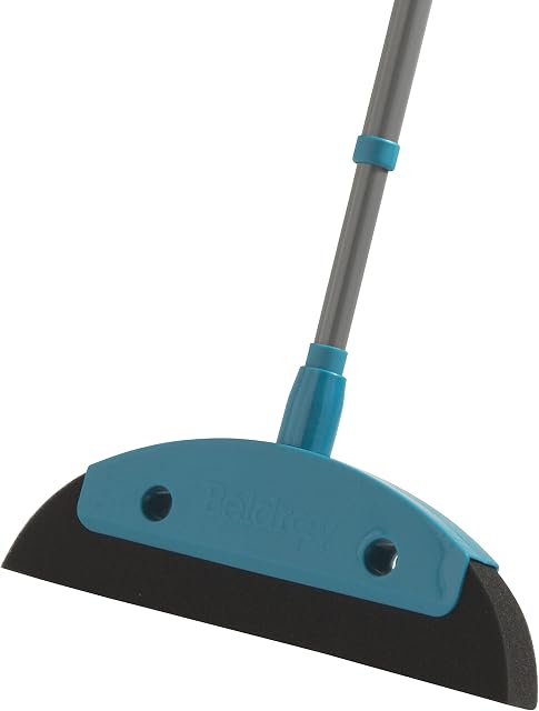 Beldray LA071552EU7 Plus Foam Brush with 120cm Extendable Handle | Perfect for Cleaning Pet Hair & Dust | Suitable for Use Wet & Dry | Convenient Hanging Hook, Blue, 120 cm