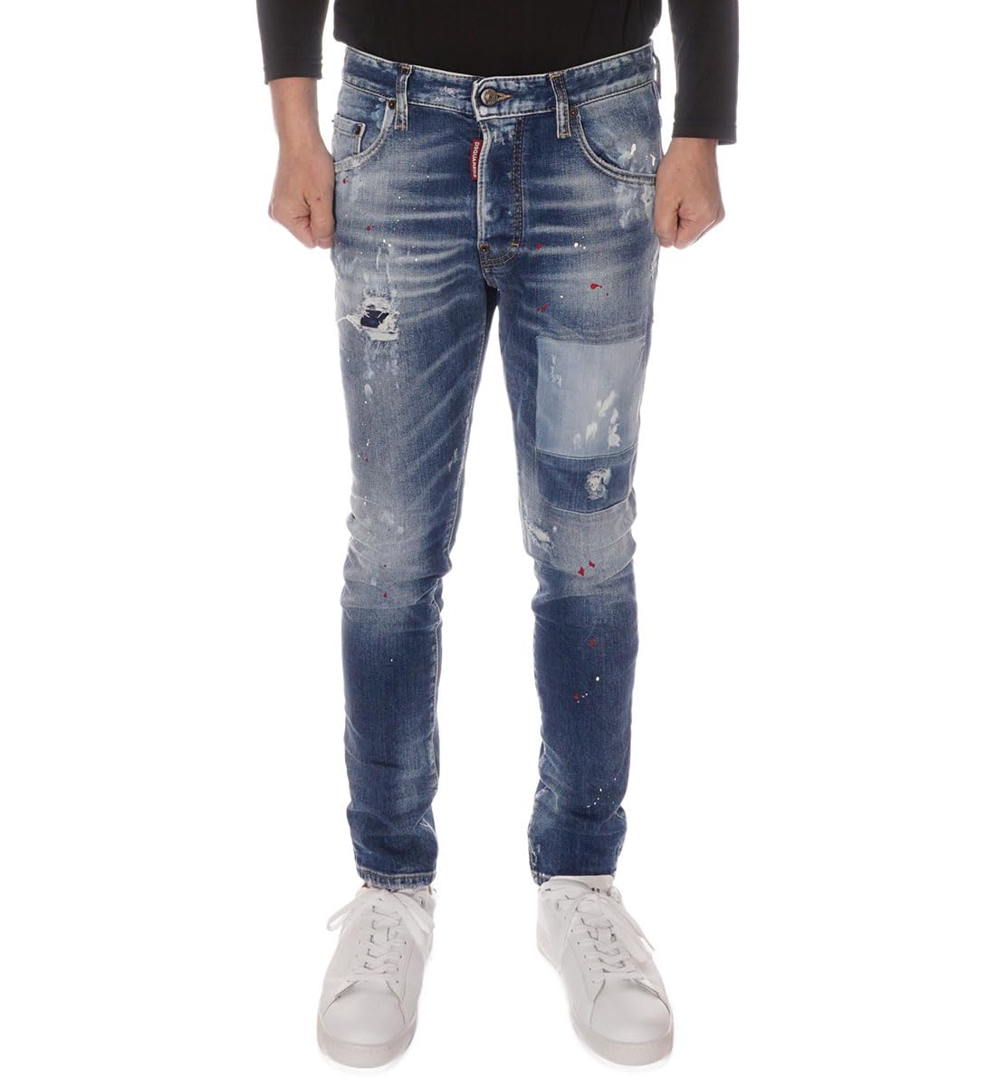 [ディースクエアード] SKATER JEAN ジーンズ メンズ S74LB1456 S30663 [並行輸入品]