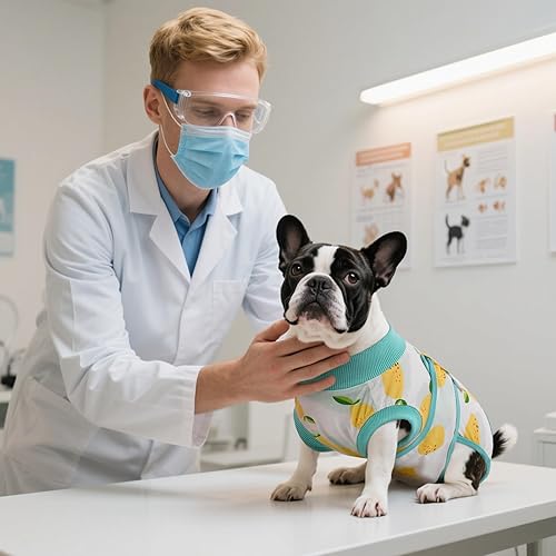 Miniatura 107 de Kuoser Traje de recuperación para perros y gatos después de la cirugía, camisa profesional de recuperación de mascotas, vendajes para heridas