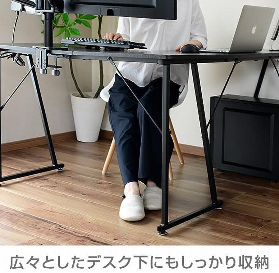 Amazon.co.jp: L字型 l字 デスク 幅110 奥行130 高さ70 テーブル 机