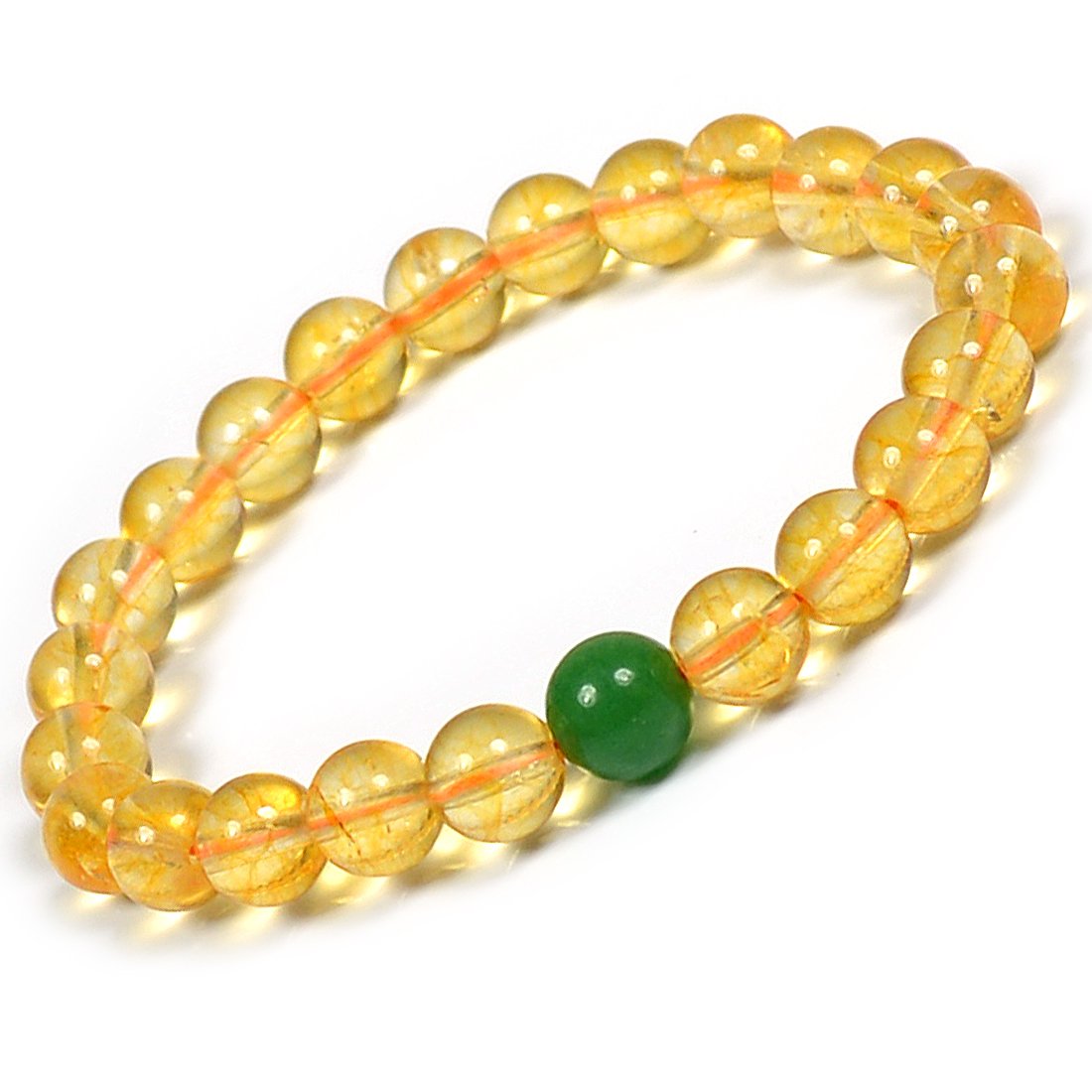 Reiki Crystal Products Original Natural Citrine with Green Jade Bracelet for Reiki Healing and Crystal Healing Wealth Luck Prosperity Success Bracelet (B07FRM5CWW) Amazon Price History, Amazon Price Tracker