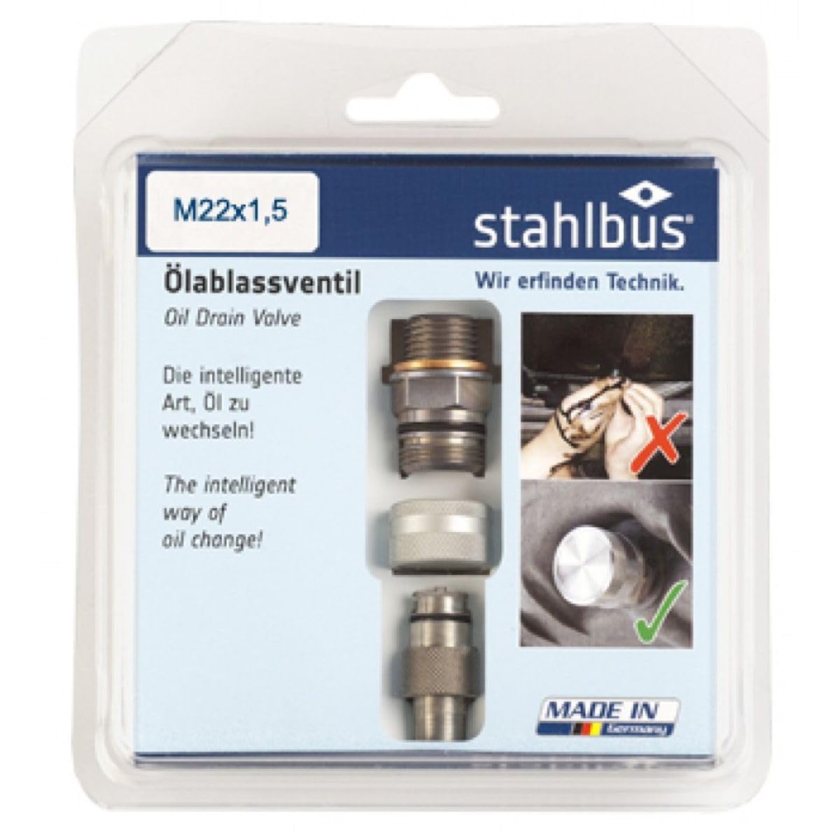 Stahlbus Oil Drain Valve (M22 x 1.5mm Thread) / Sump Plug Replacement