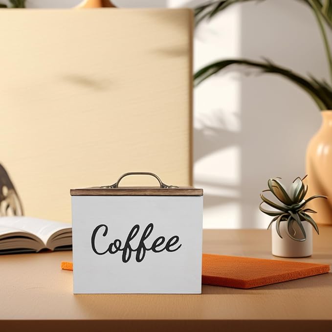 Caja de almacenamiento cuadrada de madera HANABASS con tapa miniatura 2