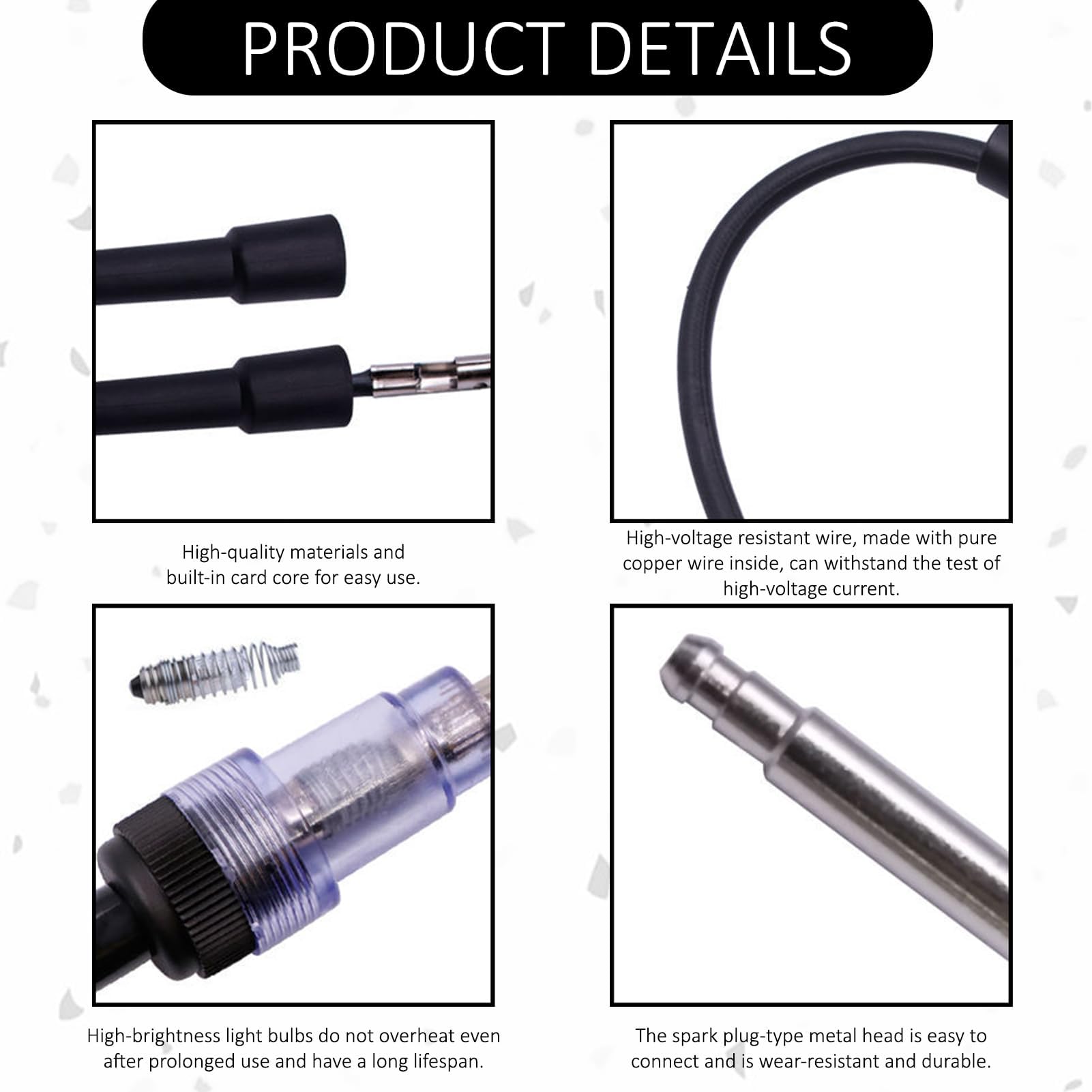 Tester di accensione a scintille, Tester per candele di accensione, Tester candela accensione, Tester di accensione, Controller di scintille di accensione, Per auto, tosaerba, motori, motosega