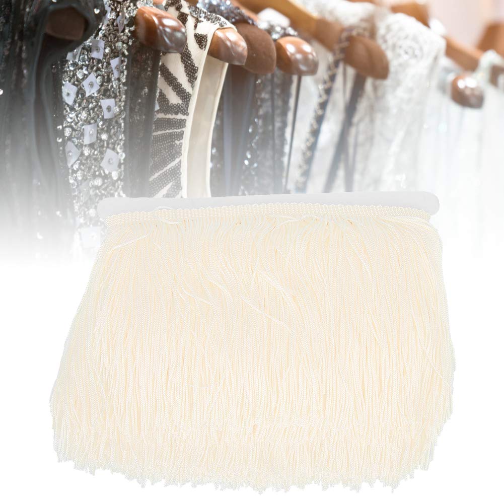 Frangia Lunga Con Nappe In Poliestere 14 Cm X 10 Yd, Passamaneria Per Abbigliamento, Danza E Fai Da Te