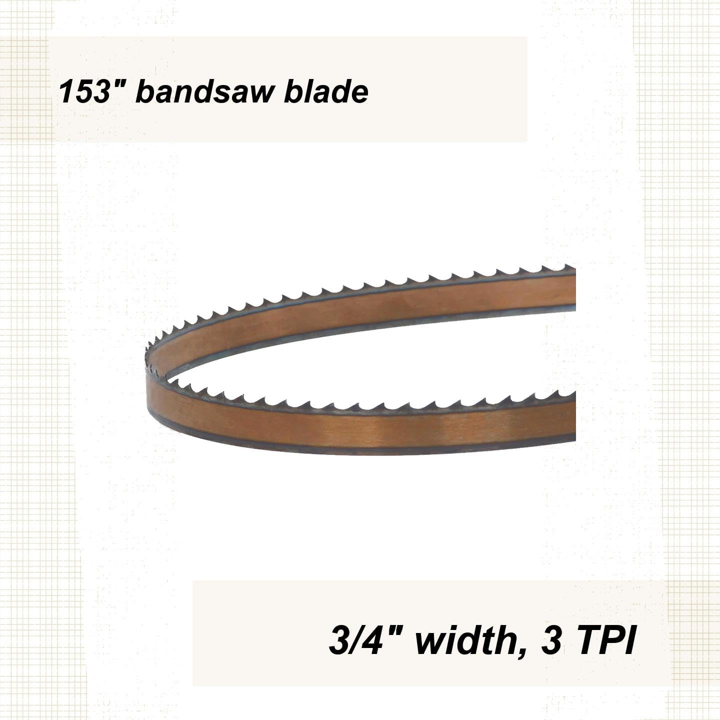 Timber Wolf Bandsaw Blade 153" X 3/4" X 3 Tpi Thin Positive Claw