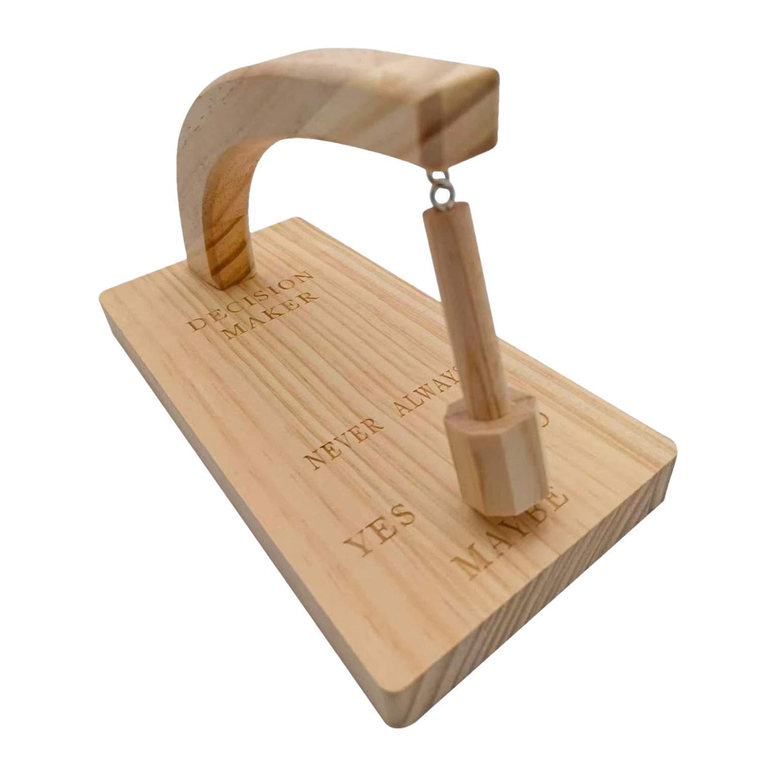 Decision Maker - Magnetic Wooden Decision Maker pendulmm Swing,Creative Desktop Decider For Women, Men, Boys, Girls, Bosses
