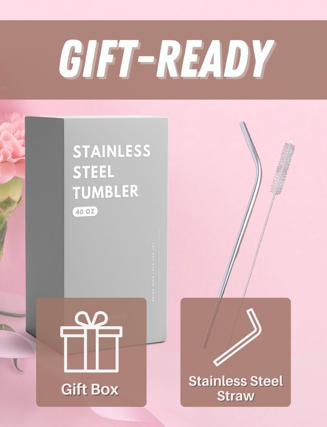 Onebttl Queen of the Camper Tumbler RV Gifts for Women, Coffee Mug for Campers, RV Enthusiasts, Motorhome Owners, Stainless Steel Insulated 1180ml/40oz - Image 2