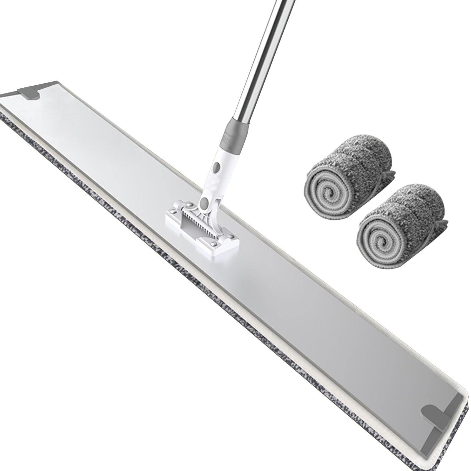 90cm breit Flachwischer，Robuster Boden-Wischer zur Reinigung für Böden & Wände，Wischmop Bodenreiniger Bodenwischer Set Bezug Mikrofaser Mopp mit Teleskopstiel für alle Böden