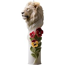 Lion Animal Cylinder Molds Silicone Wave Spiral Candle Mold - Silicone Resin Casting Molds for Candle & Resin & Soap Craft Supplies