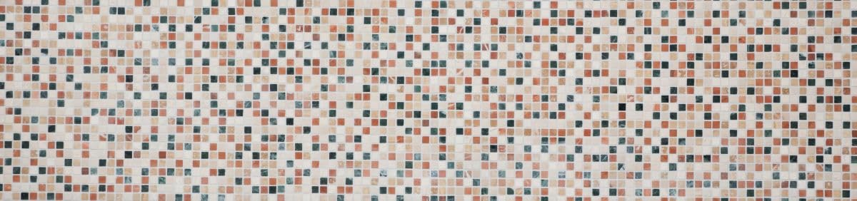 Piastrella a mosaico in marmo con pietra naturale, crema, beige, rosso, verde, casuale, per pavimenti, pareti, bagno, WC, doccia, cucina, specchio per piastrelle, rivestimento per vasca da bagno,