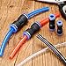 Honoson 40 Pieces Straight Push Connectors, Push To Connect Fittings Quick Release Pneumatic Connectors Air Line Fittings Connect Air Hose Fittings, 2 Way