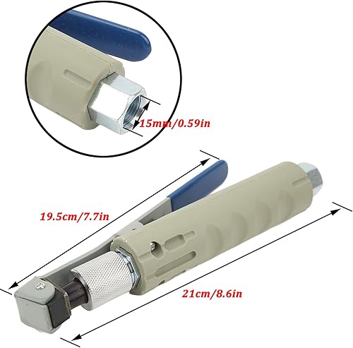 Miniatura 5 de Besucce Pistola lanzadora de arena, cabezal de boquilla de arena con 3 puntas de cerámica, elimina la suciedad del óxido de las manchas abrasivas