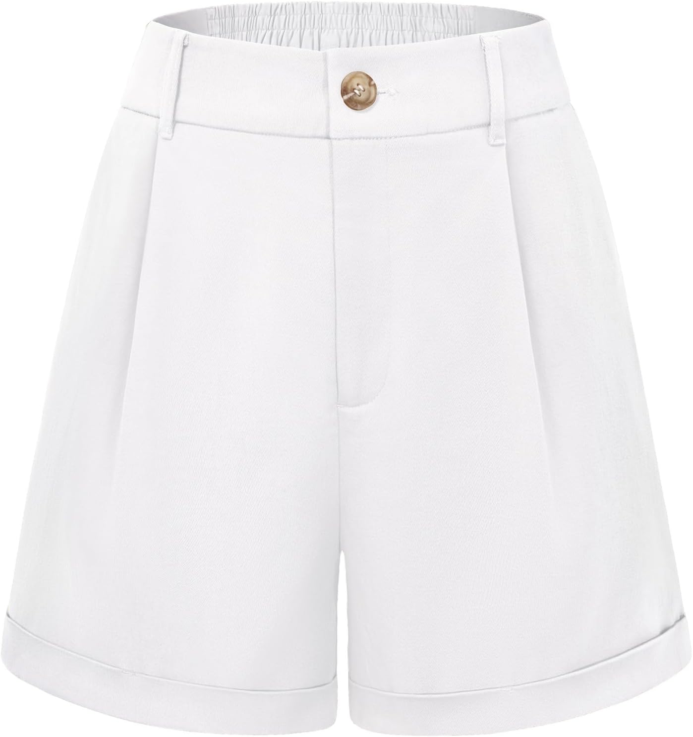 Belle Poque Women Dressy Shorts High Waisted Wide Leg Shorts with Pockets