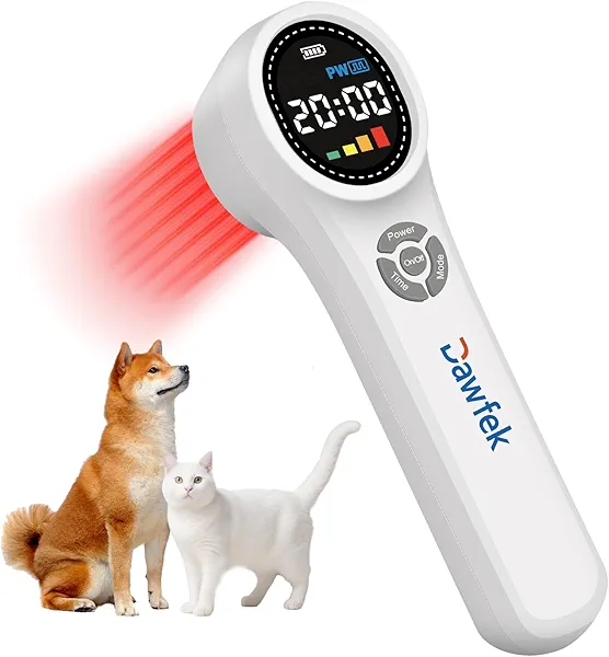 Dawfek Cold Laser Therapy Device for Dogs, 4pcs980nm 4pcs810nm 16pcs 660nm, Laser Therapy Device for Pain Relief, Arthritis, Muscle Relaxation, Infrared Red Light Therapy Machine for Pets Dogs Cats