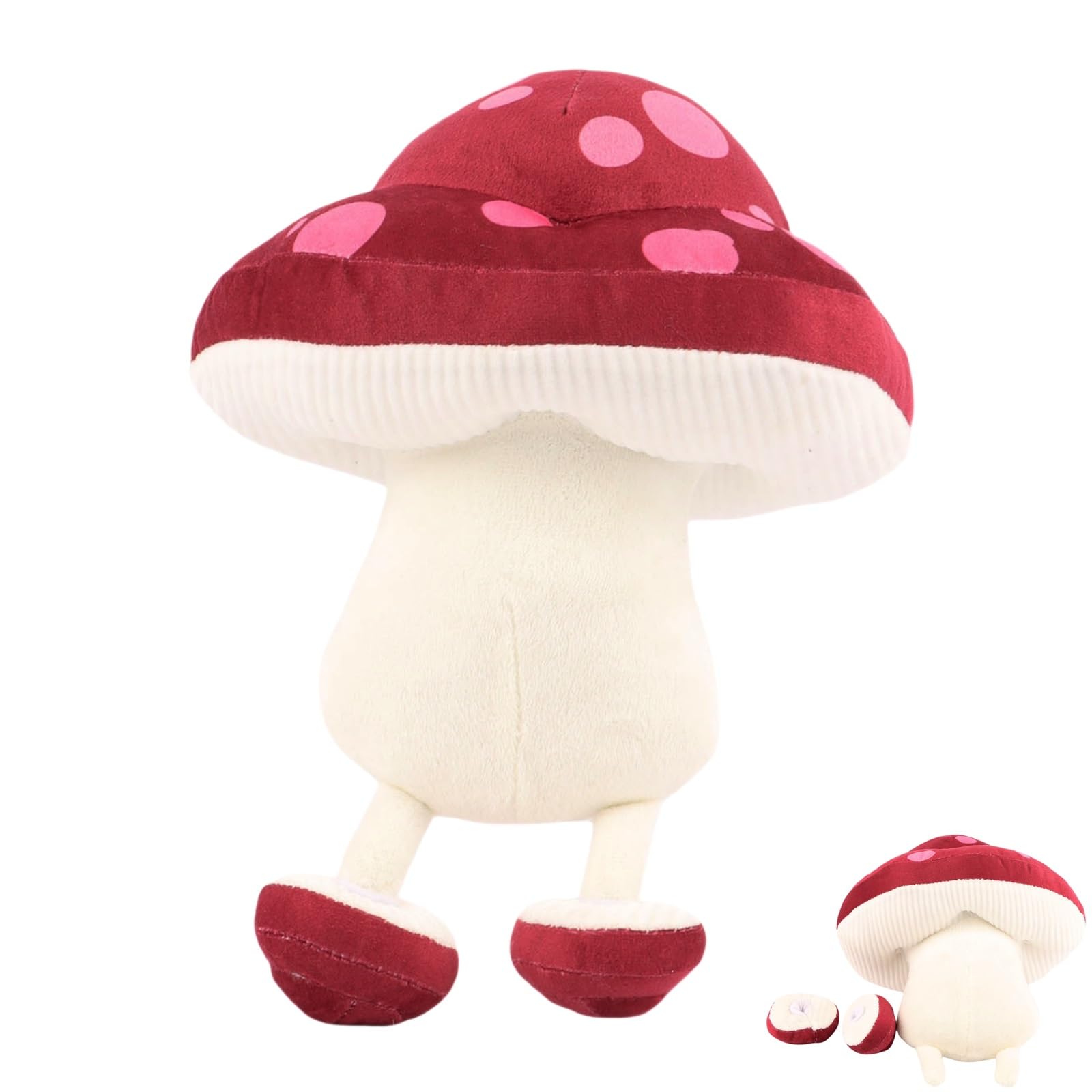 HXLAI Delicious in Dungeon Plush, 9.8" Walking Mushroom Plushies Toy for Fans Gift, Soft Stuffed Animal Pillow for Home Kids' Bedroom Decor, Birthday Christmas Halloween Choice for Boys Girls