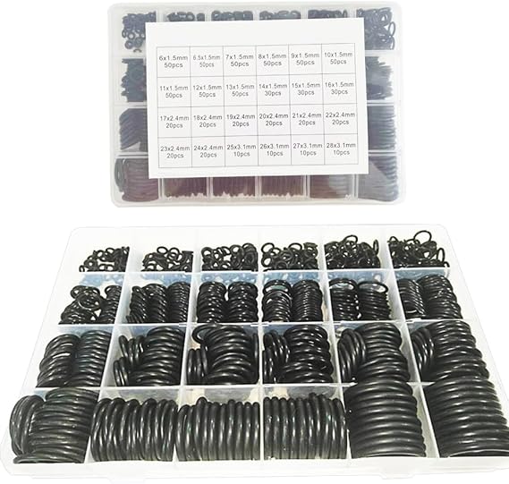 Rubber o Ring kit o Ring Assortment kit Set 24 Sizes 740pcs NBR o Ring