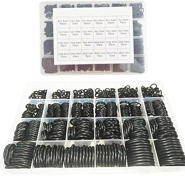 Rubber o Ring kit o Ring Assortment kit Set 24 Sizes 740pcs NBR o Ring