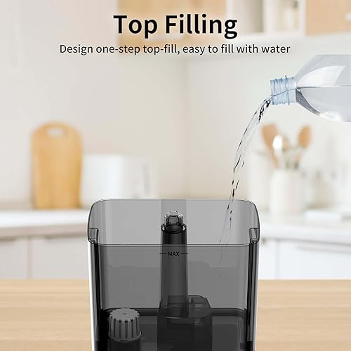 Miniatura 3 de Humidificadores para dormitorio, hogar y bebé humidificadores de aire de niebla fría de 6 litros para plantas, humidificador de aire de llenado