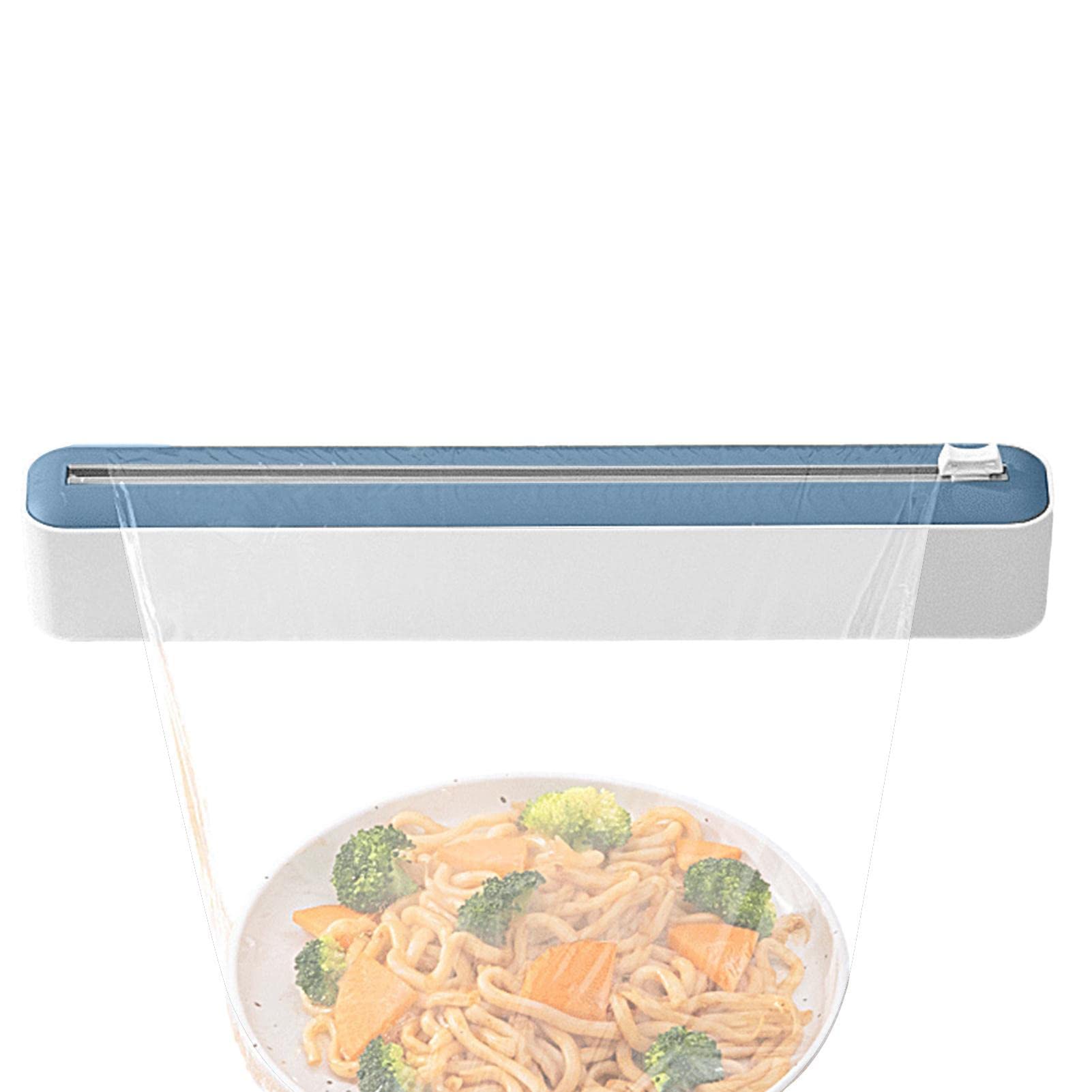Coupe-pellicule Plastique, Distributeur De Film Étirable 2 En 1, Organisateur De Stockage De Boîte De Coupe De Film Plastique Pour Papier D'aluminium, Film Étirable Et Papier Parchemin Pour Restaurant