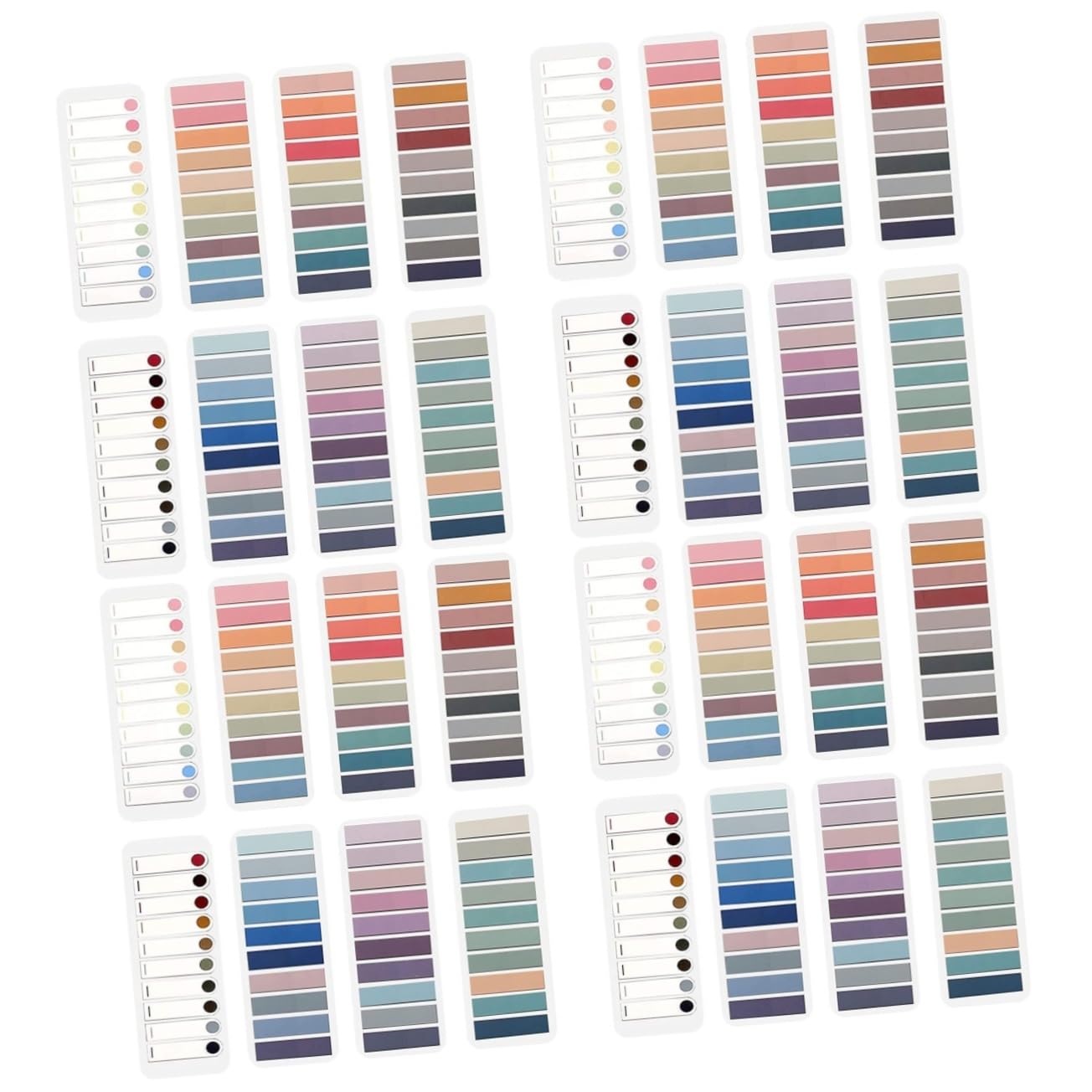 LALAFINA 4piezas Marcadores De Páginas Adhesivos Coloridos y Transparentes Tarjetas De Etiquetas Autoadhesivas Para y Perfectos Para Organizar y