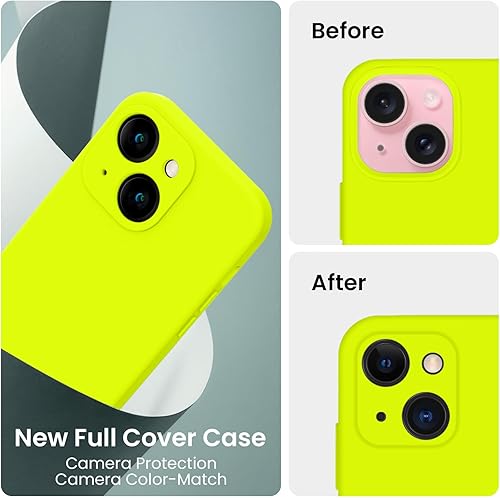 Miniatura 123 de FireNova Funda para iPhone 14 Pro, funda de silicona mejorada [protección de cámara] con [2 protectores de pantalla], forro interior de microfibra
