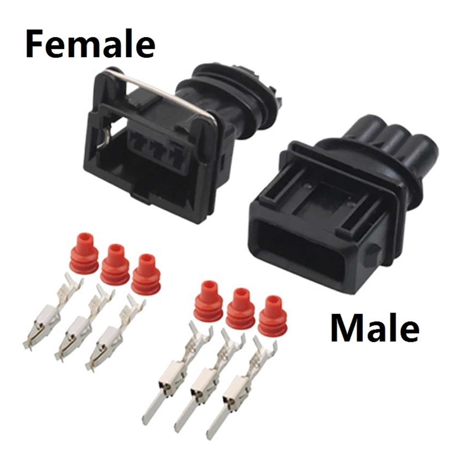 Amazon | 2 3ピン 282189-1 自動車用コネクタ(3P Male,1 set