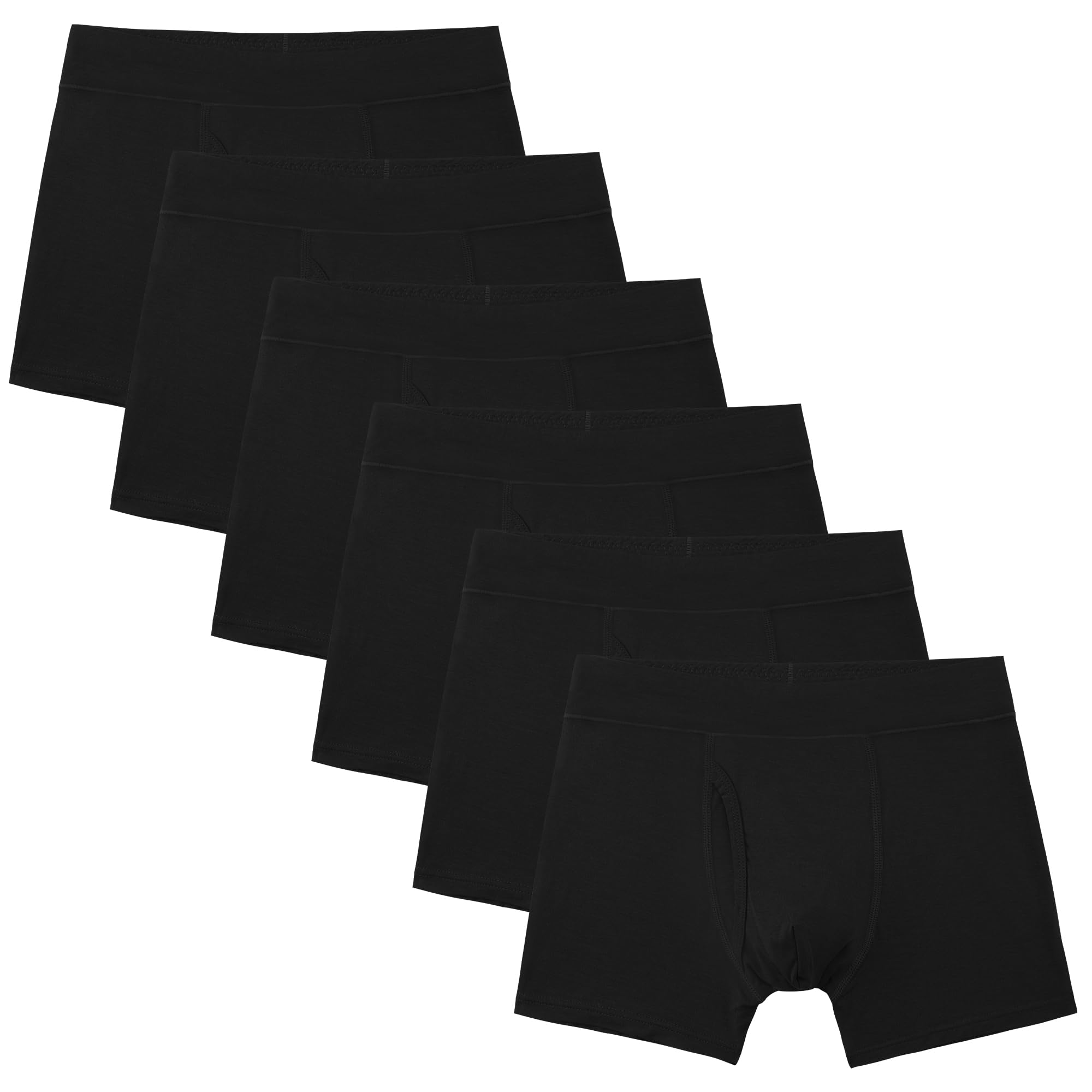 INNERSY Onderbroeken voor jongens, katoen, boxershorts met gulp, zachte retroshorts, ondergoed, verpakking van 5 stuks, Klassiek meerkleurig, 164-176