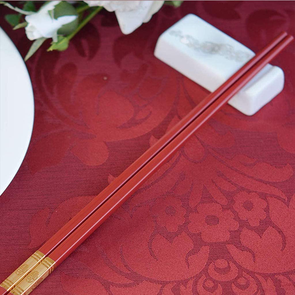 Baguettes, Baguettes Chinoises Chopsticks Red Fiberglass Chopsticks Reusable10 Pairs Square Japanese Chinese Korean Chopsticks GiftDishwasher Safe Lightweight Non-Slip Chopsticks for,C(X)