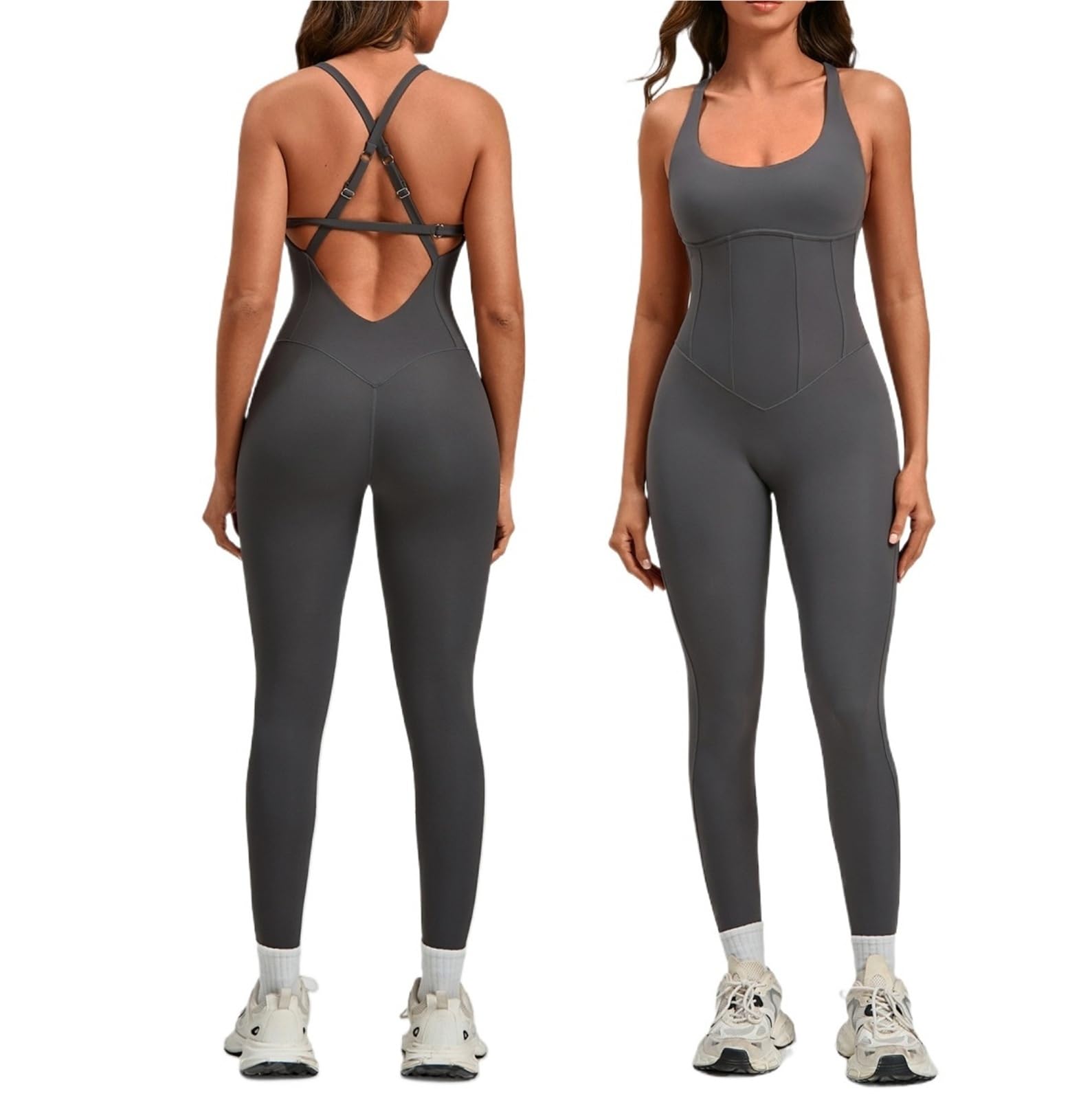 Body de Yoga con Correa Ajustable for Mujer, Ropa Deportiva Ajustada for Danza y Fitness