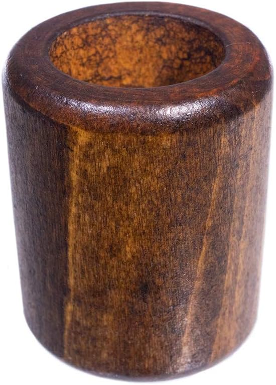 1-1/8 Inch Dark Wood Cylinder Beads – Multiple Pack Options (100 Pack)