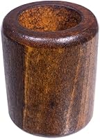 Vista 1 de Cuentas cilíndricas de madera oscura de 1-1/8 pulgadas, múltiples opciones de paquete (paquete de 5)