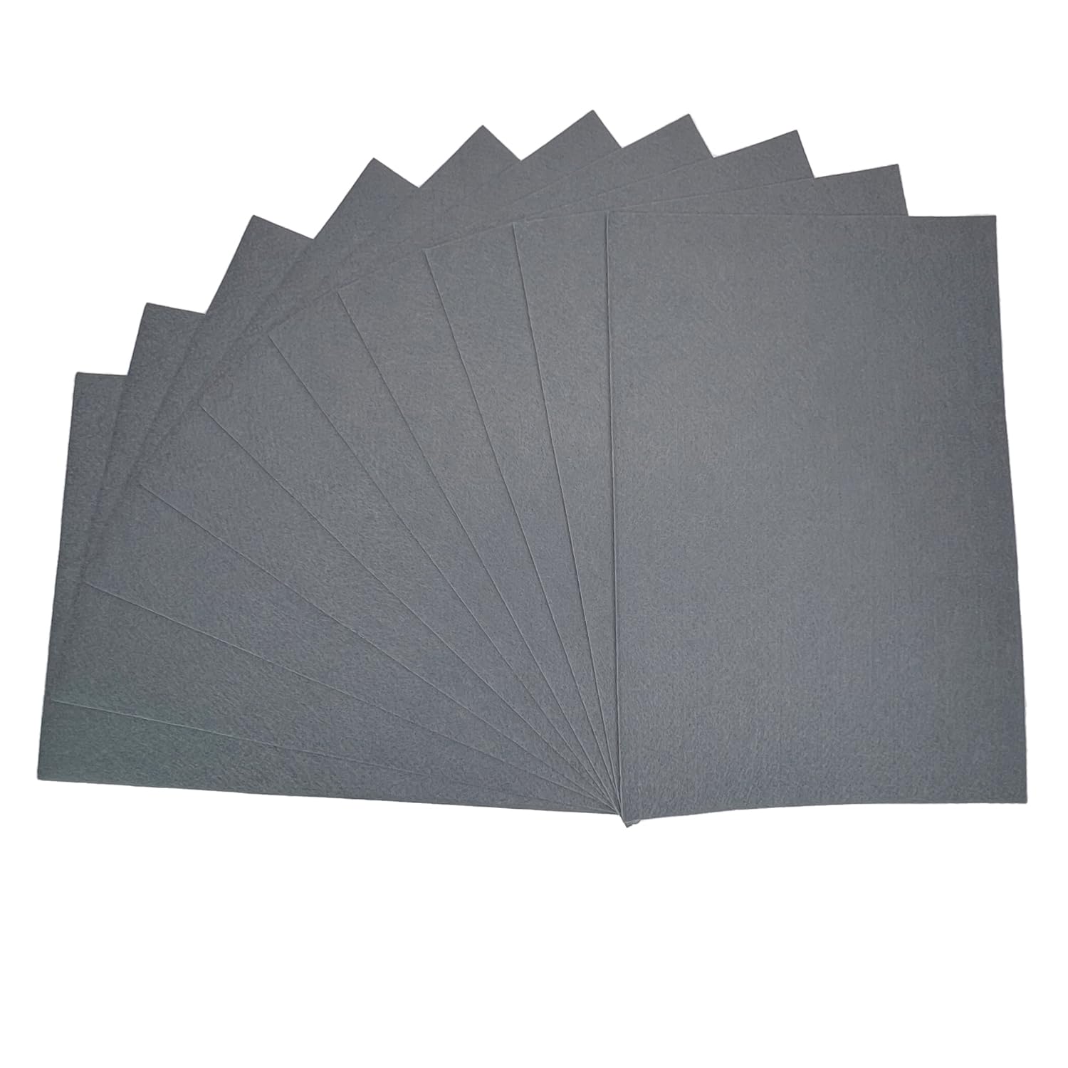 Dark Grey Craft Felt Fabric Premium Material for Art Sewing Festive Decorations DIY Art Decor Table wear | A4 Felt Sheets, (Pack of 10) โ image 1