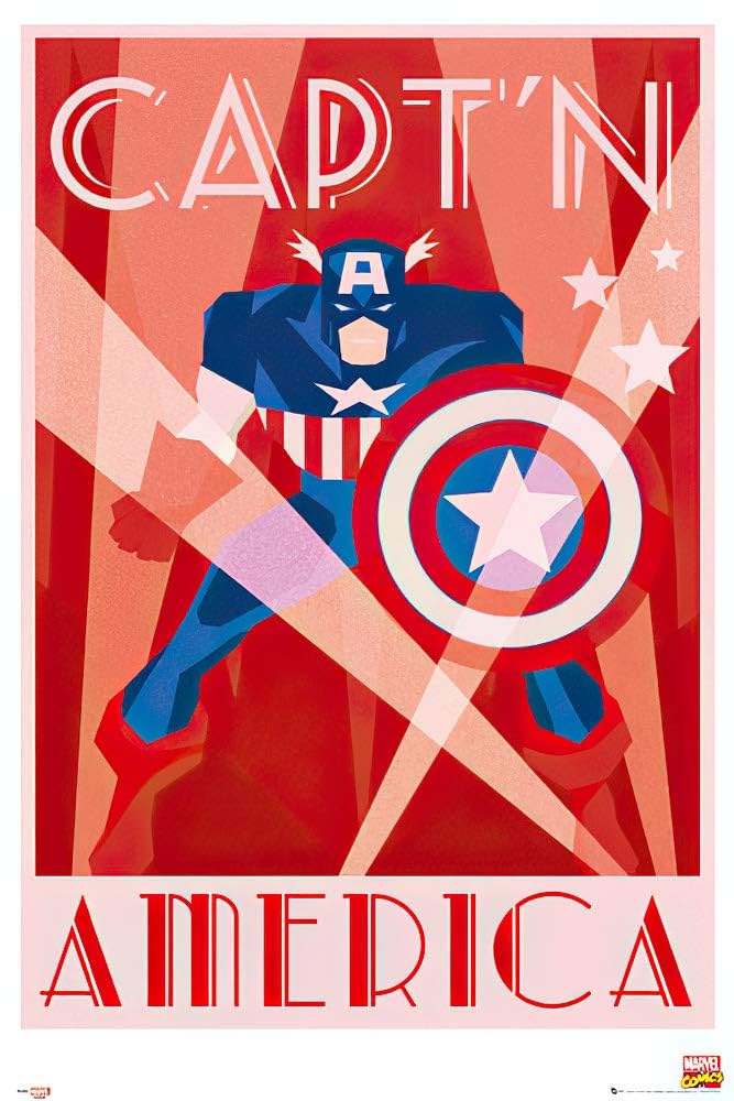 キャプテンアメリカ　アートポスター　CAPTAIN AMERICA 9148aae80e80f9e71fd2e5d0a4e64c